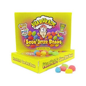 Warheads Sour Jelly Beans T/Box 113g | 