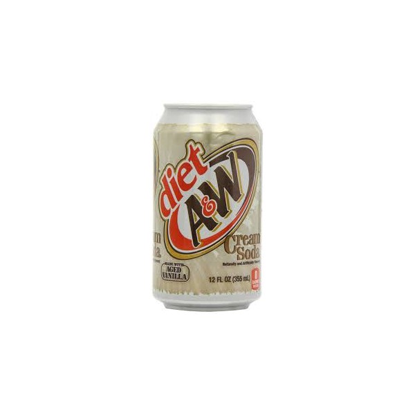 A&W Diet Creaming Soda-355ml - Can - USA Foods