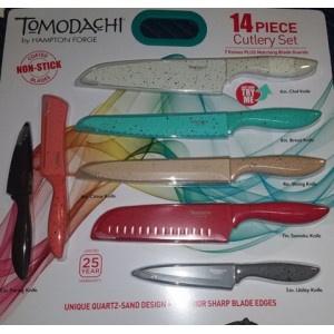 14-Piece Tomodachi Cutlery Set - Sandstone -NEW | 