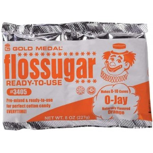 Candy Floss Sugar - Orange- 227g Pack | 