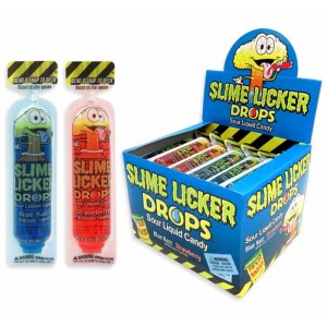  TOXIC WASTE SLIME LICKER DROPS - BLUE RAZZ & STRAWBERRY | 