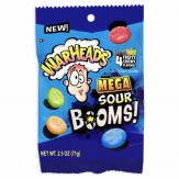  WARHEADS SOUR BOOM FRUIT CHEWS PEG BAG 156G